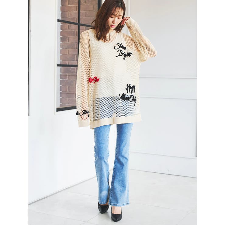 メッシュランダムロゴプルオーバー | LUDIC PARK | 詳細画像6 