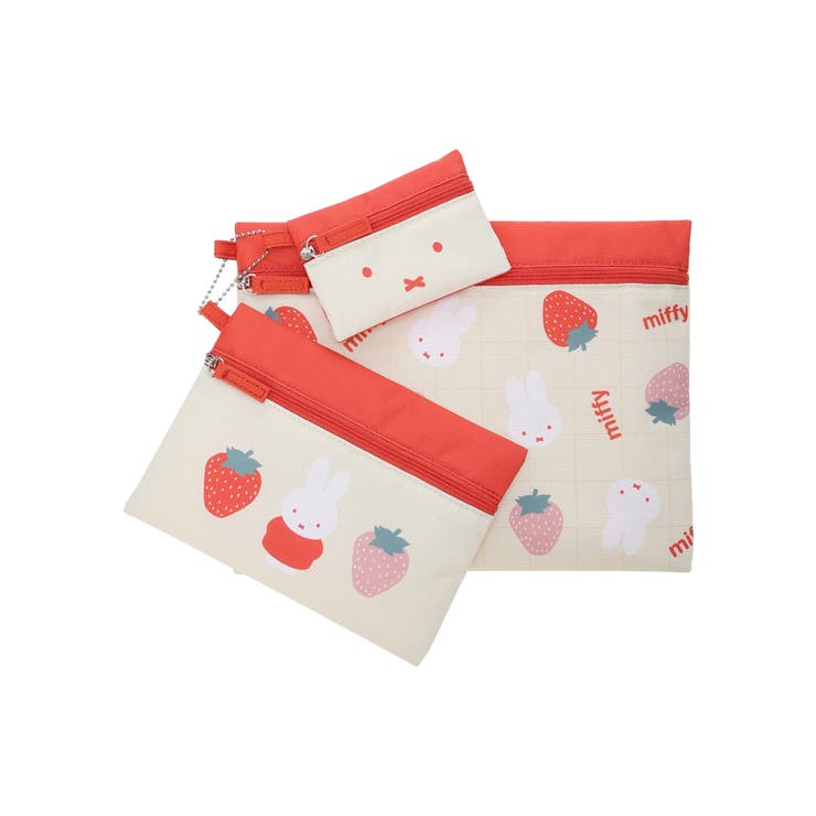 - | miffy イチゴ ポーチ3点セット【ミッフィー】 | LUDIC PARK