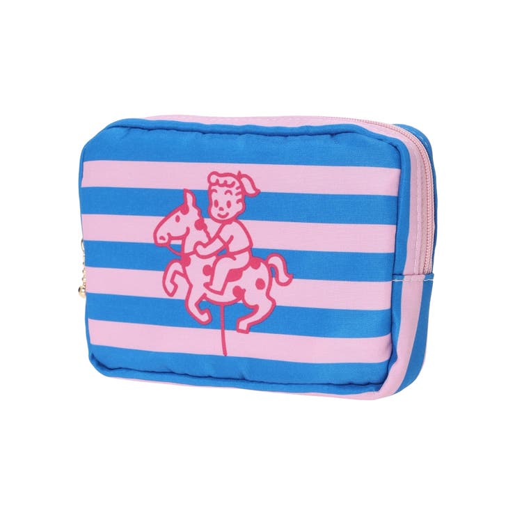 - | OSAMU GOODS ボーダー柄ケアポーチ ピンク | LUDIC PARK