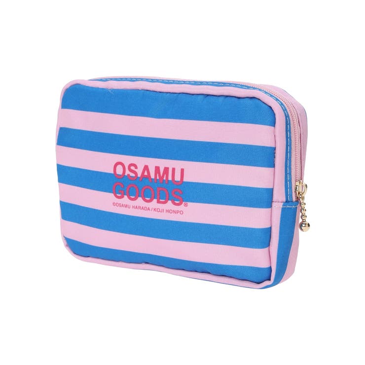 OSAMU GOODS ボーダー柄ケアポーチ ピンク | LUDIC PARK | 詳細画像2 