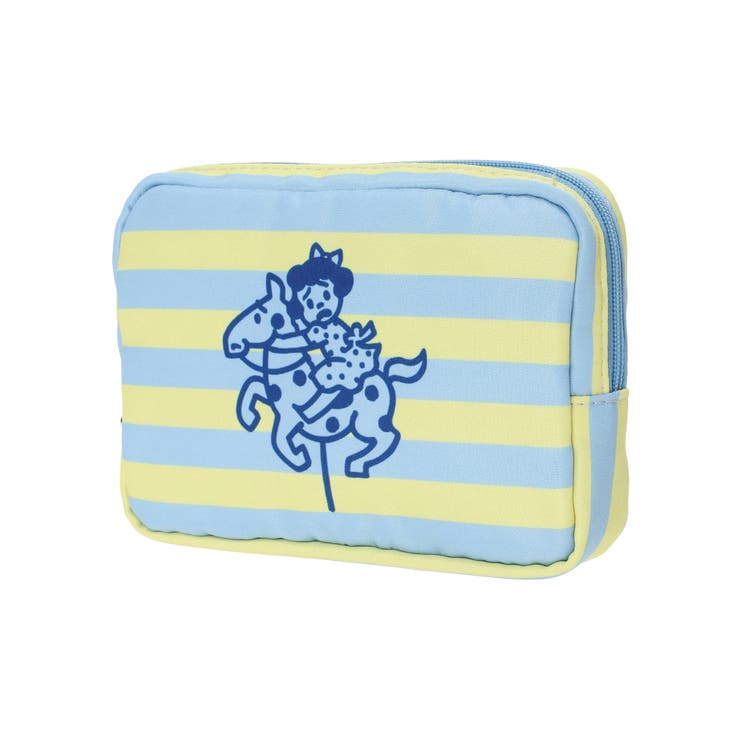 - | OSAMU GOODS ボーダー柄ケアポーチ ブルー | LUDIC PARK