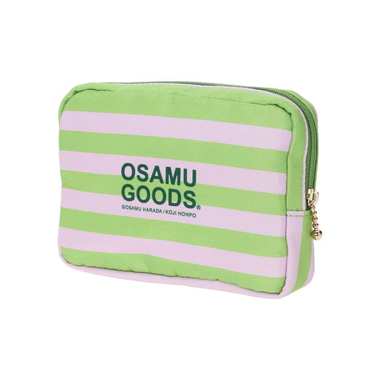 OSAMU GOODS ボーダー柄ケアポーチ グリーン | LUDIC PARK | 詳細画像2 
