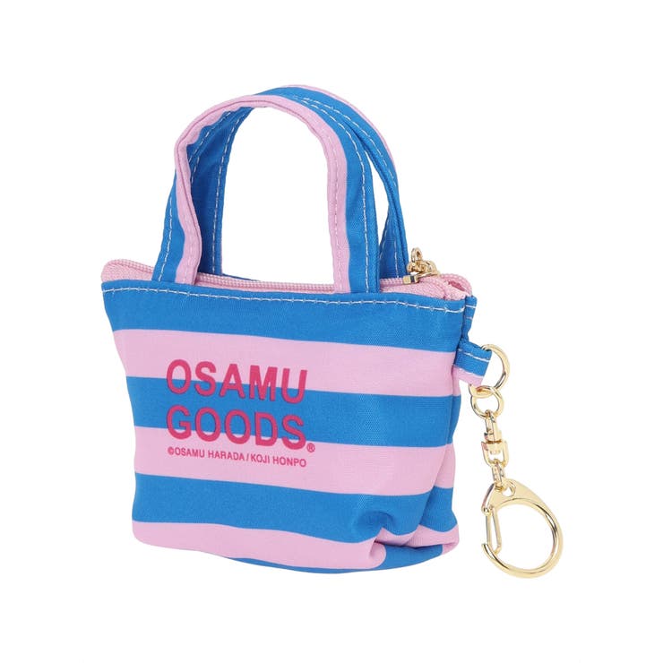 OSAMU GOODS ボーダー柄ミニトート型チャーム ピンク | LUDIC PARK | 詳細画像2 