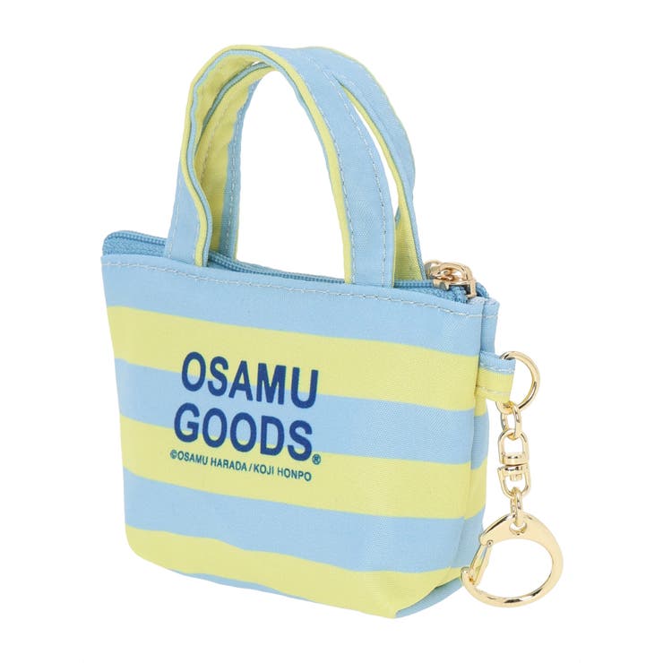 OSAMU GOODS ボーダー柄ミニトート型チャーム ブルー | LUDIC PARK | 詳細画像2 