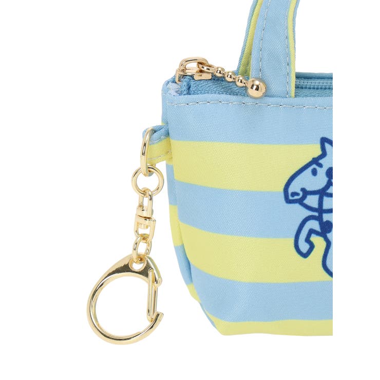 OSAMU GOODS ボーダー柄ミニトート型チャーム ブルー | LUDIC PARK | 詳細画像4 