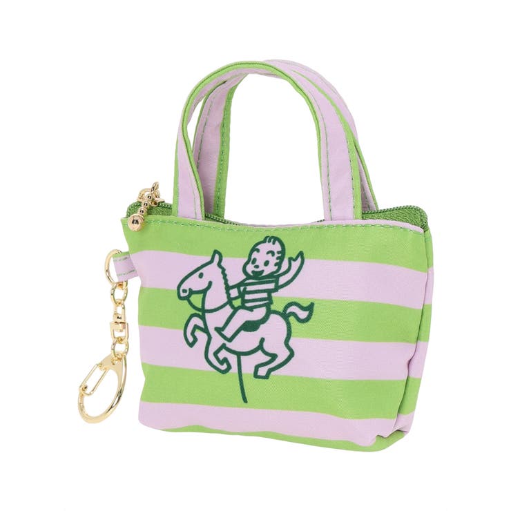 - | OSAMU GOODS ボーダー柄ミニトート型チャーム グリーン | LUDIC PARK