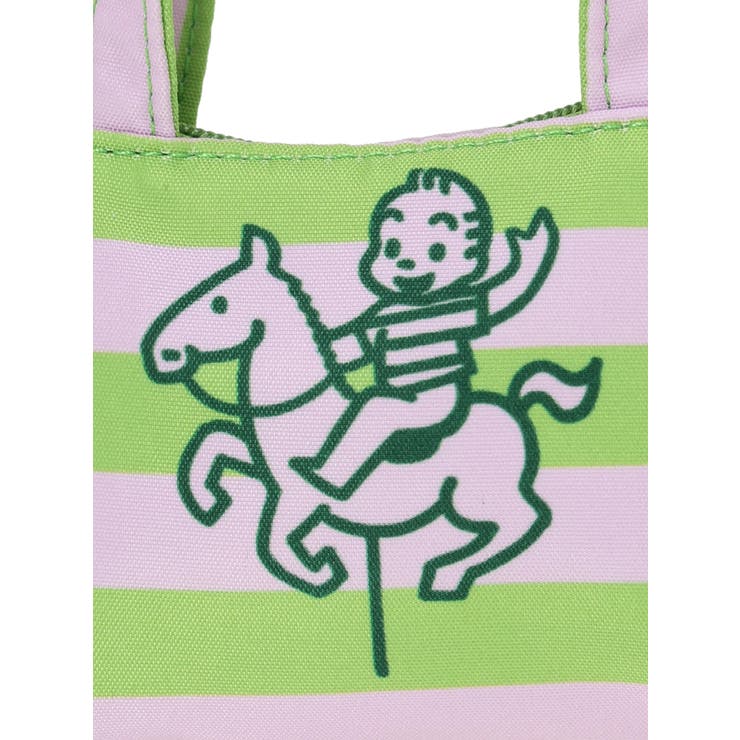 OSAMU GOODS ボーダー柄ミニトート型チャーム グリーン | LUDIC PARK | 詳細画像5 