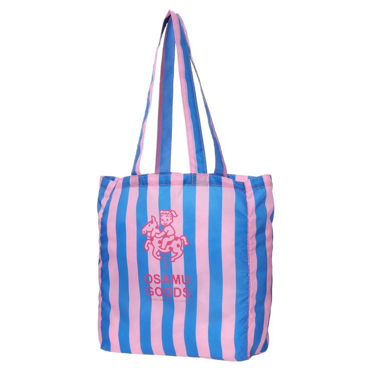 - | OSAMU GOODS ボーダー柄トートバッグ ピンク | LUDIC PARK