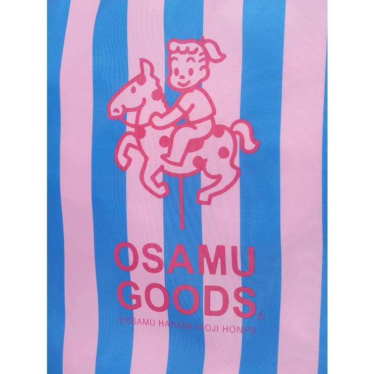 OSAMU GOODS ボーダー柄トートバッグ ピンク | LUDIC PARK | 詳細画像5 