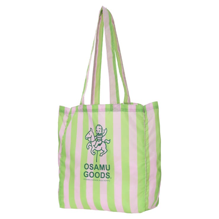 OSAMU GOODS ボーダー柄トートバッグ グリーン | LUDIC PARK | 詳細画像1 