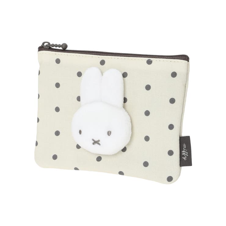 miffy ドット柄フラットポーチ アイボリー【ミッフィー】 | LUDIC PARK | 詳細画像1 