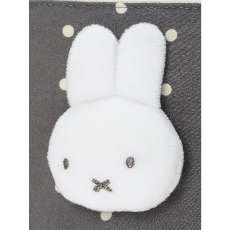 miffy ドット柄マスコットフラットポーチ グレー【ミッフィー】 | LUDIC PARK | 詳細画像4 