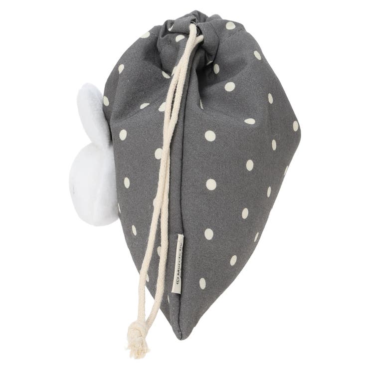 miffy ドット柄マスコット巾着ポーチ グレー【ミッフィー】 | LUDIC PARK | 詳細画像3 