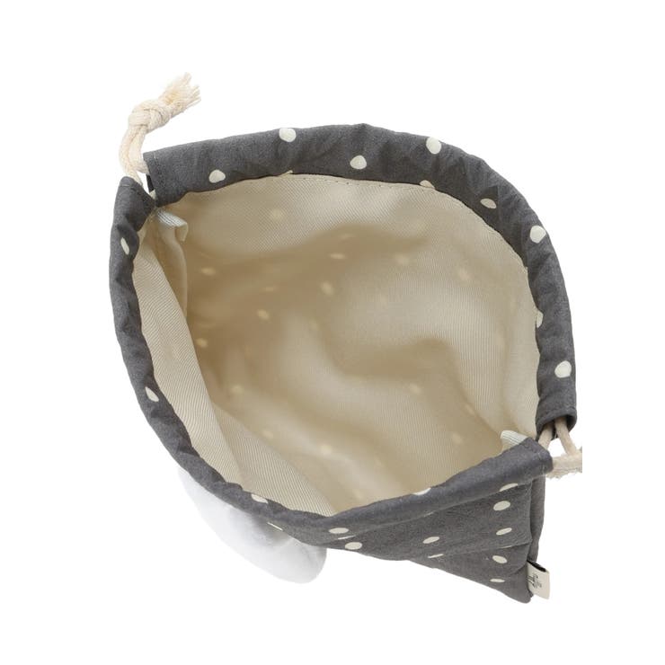 miffy ドット柄マスコット巾着ポーチ グレー【ミッフィー】 | LUDIC PARK | 詳細画像7 