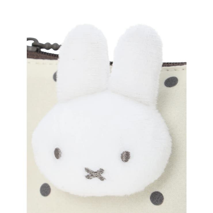 miffy ドット柄マスコット台形ポーチ アイボリー【ミッフィー】 | LUDIC PARK | 詳細画像4 