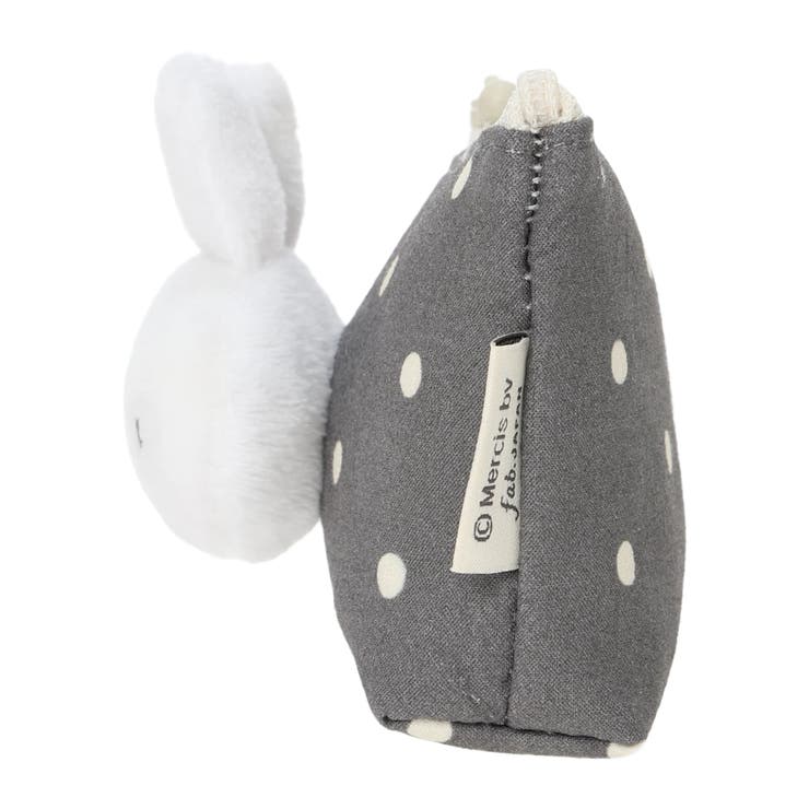 miffy ドット柄マスコット台形ポーチ グレー【ミッフィー】 | LUDIC PARK | 詳細画像3 