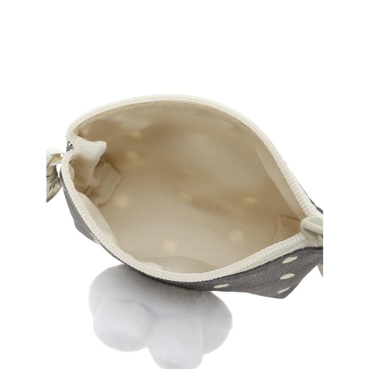 miffy ドット柄マスコット台形ポーチ グレー【ミッフィー】 | LUDIC PARK | 詳細画像7 