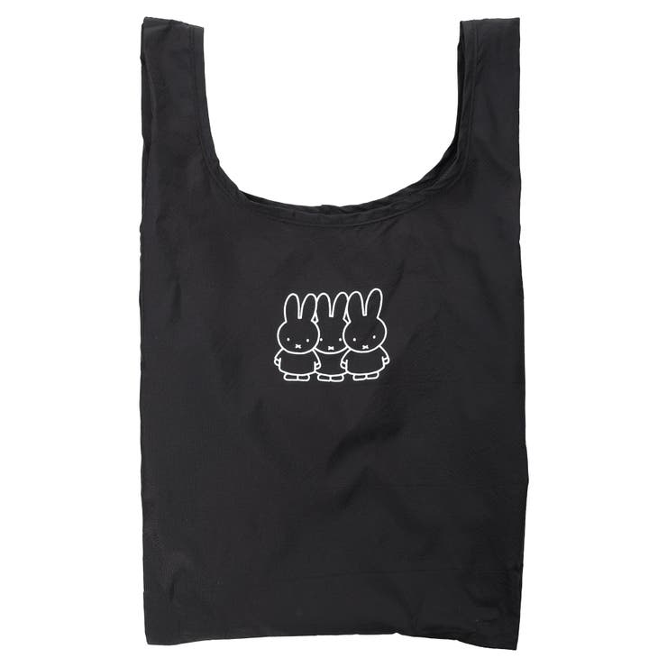 - | miffy フェイス型巾着袋付き エコバッグ ブラック【ミッフィー】 | LUDIC PARK