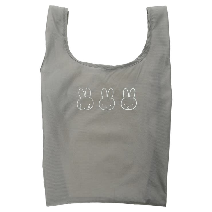 - | miffy フェイス型巾着袋付き エコバッグ グレー【ミッフィー】 | LUDIC PARK