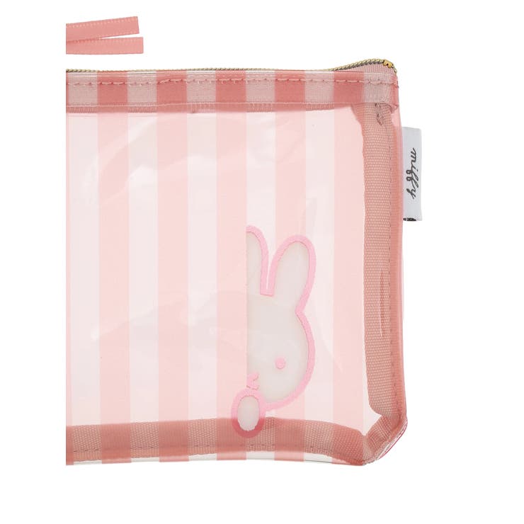 miffy ストライプ柄ミニフラットポーチ ピンク【ミッフィー】 | LUDIC PARK | 詳細画像4 