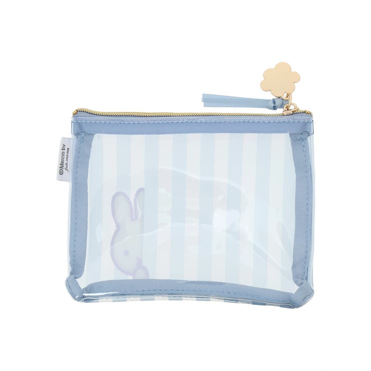 miffy ストライプ柄ミニフラットポーチ ブルー【ミッフィー】 | LUDIC PARK | 詳細画像2 