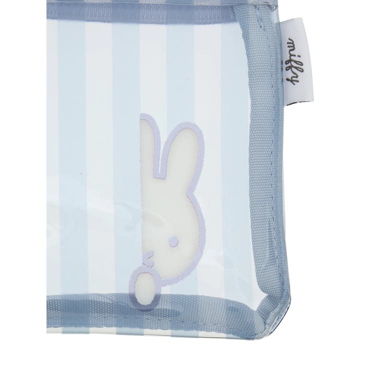 miffy ストライプ柄ミニフラットポーチ ブルー【ミッフィー】 | LUDIC PARK | 詳細画像3 