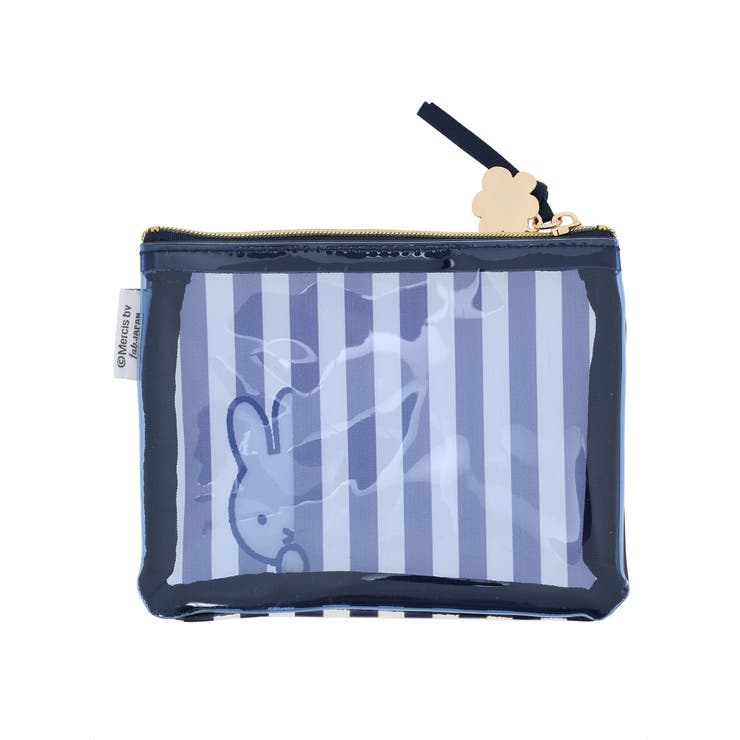 miffy ストライプ柄ミニフラットポーチ ネイビー【ミッフィー】 | LUDIC PARK | 詳細画像2 