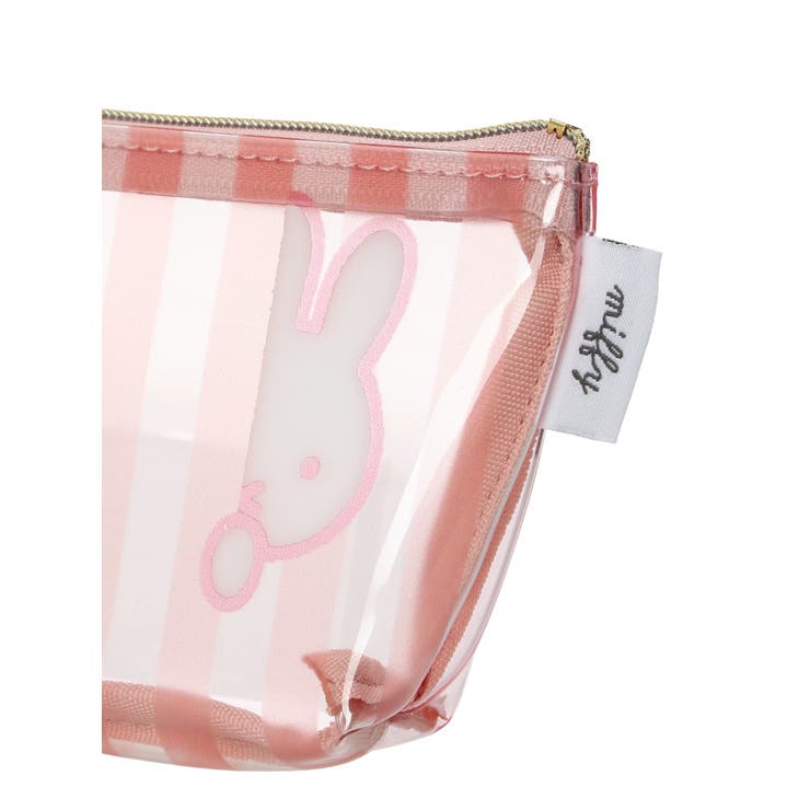 miffy ストライプ柄ミニ台形ポーチ ピンク【ミッフィー】 | LUDIC PARK | 詳細画像4 