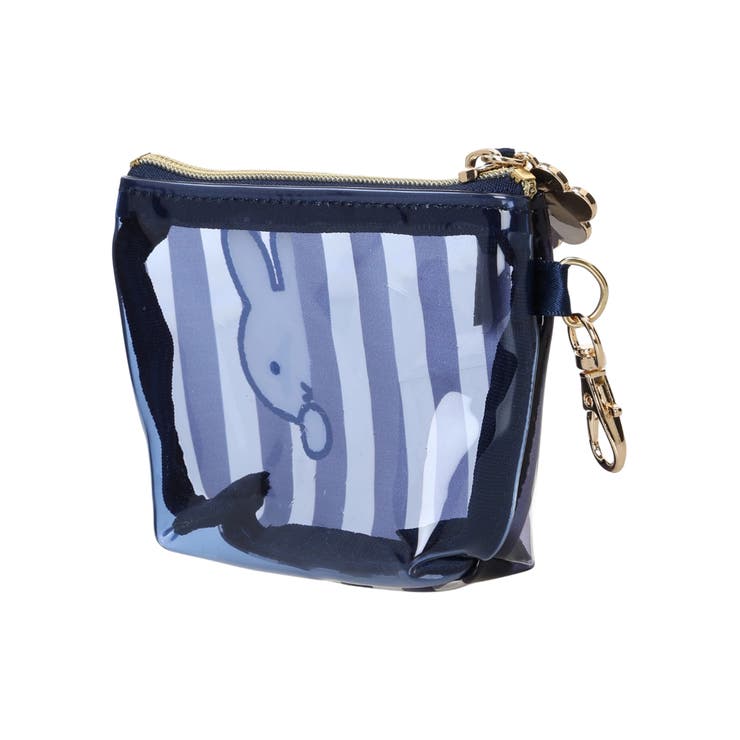 miffy ストライプ柄ミニ台形ポーチ ネイビー【ミッフィー】 | LUDIC PARK | 詳細画像2 