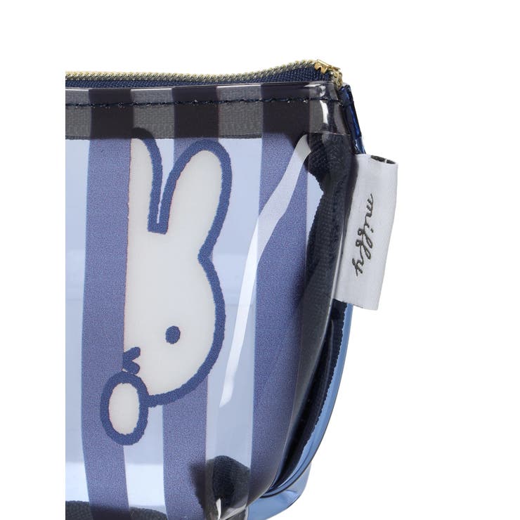miffy ストライプ柄ミニ台形ポーチ ネイビー【ミッフィー】 | LUDIC PARK | 詳細画像4 
