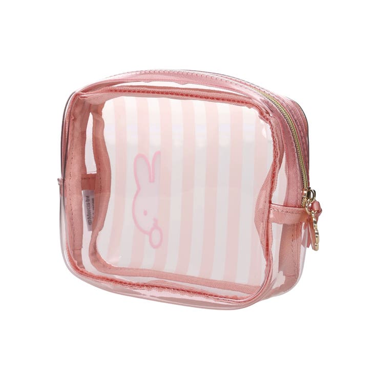 miffy ストライプ柄スクエアポーチ ピンク【ミッフィー】 | LUDIC PARK | 詳細画像2 