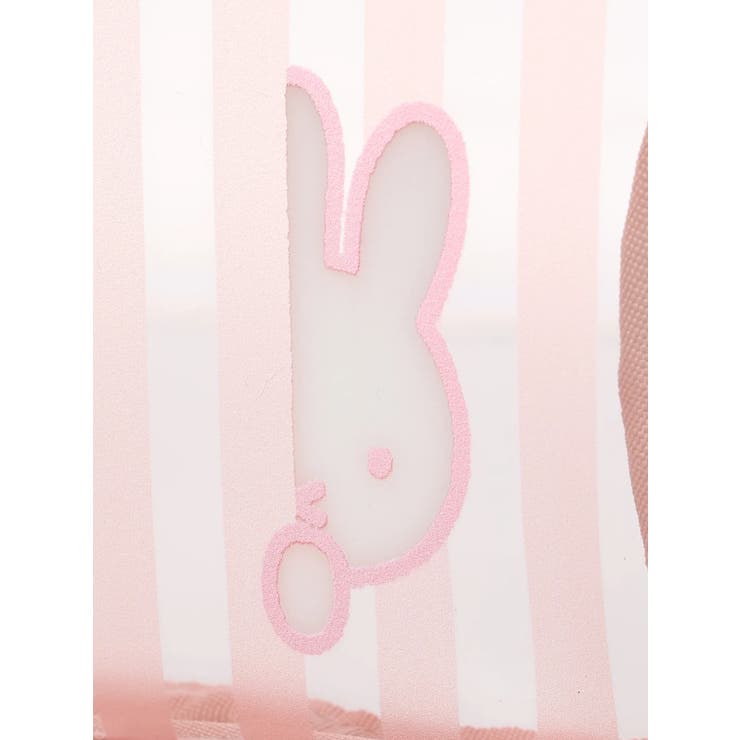 miffy ストライプ柄スクエアポーチ ピンク【ミッフィー】 | LUDIC PARK | 詳細画像4 