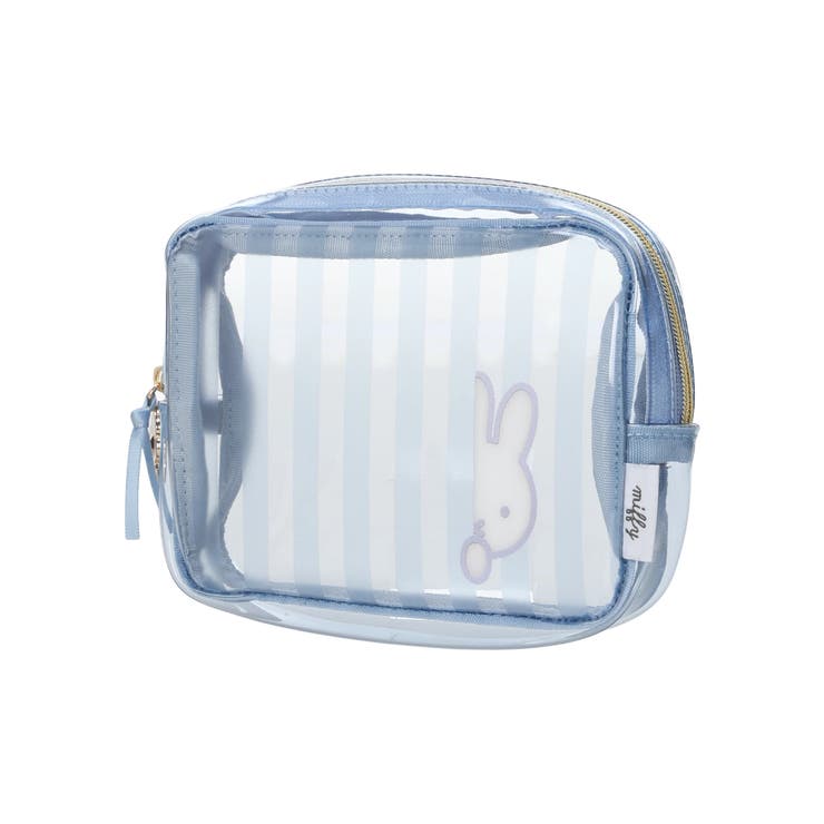 - | miffy ストライプ柄スクエアポーチ ブルー【ミッフィー】 | LUDIC PARK