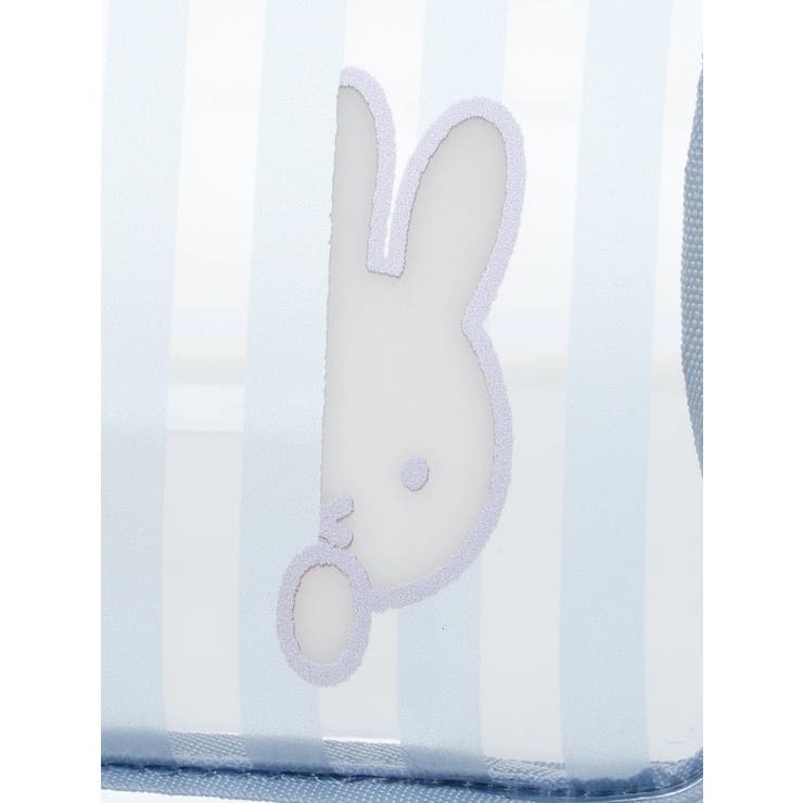 miffy ストライプ柄スクエアポーチ ブルー【ミッフィー】 | LUDIC PARK | 詳細画像4 