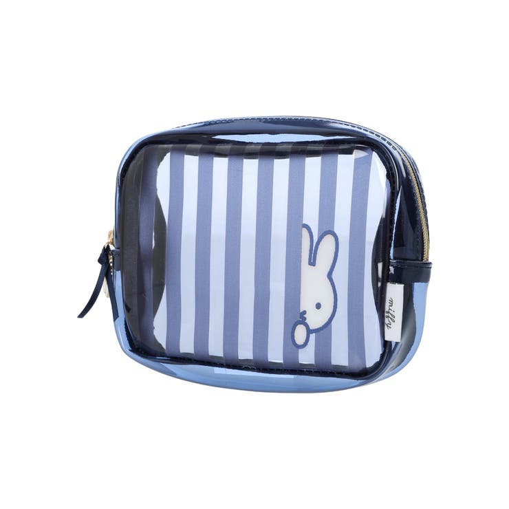 - | miffy ストライプ柄スクエアポーチ ネイビー【ミッフィー】 | LUDIC PARK