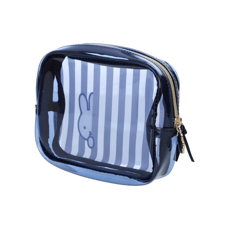 miffy ストライプ柄スクエアポーチ ネイビー【ミッフィー】 | LUDIC PARK | 詳細画像2 