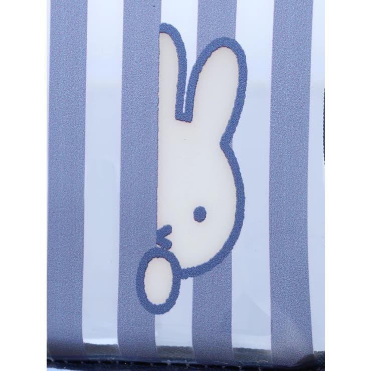 miffy ストライプ柄スクエアポーチ ネイビー【ミッフィー】 | LUDIC PARK | 詳細画像4 