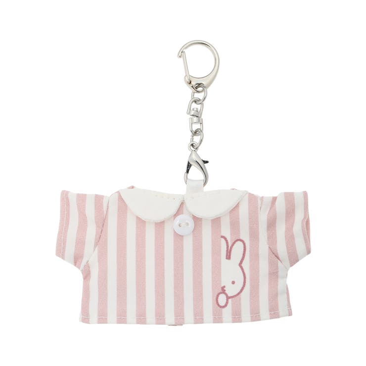 - | miffy ストライプ柄シャツ型チャーム ピンク【ミッフィー】 | LUDIC PARK