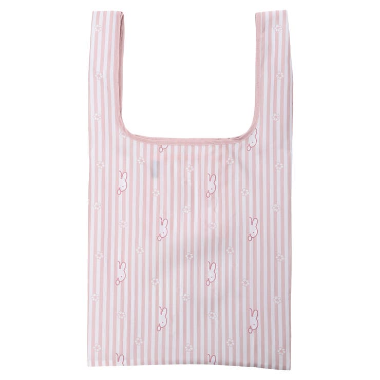 - | miffy ストライプ柄 エコバッグ ピンク【ミッフィー】 | LUDIC PARK