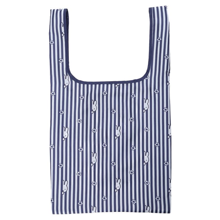 - | miffy ストライプ柄 エコバッグ ネイビー【ミッフィー】 | LUDIC PARK