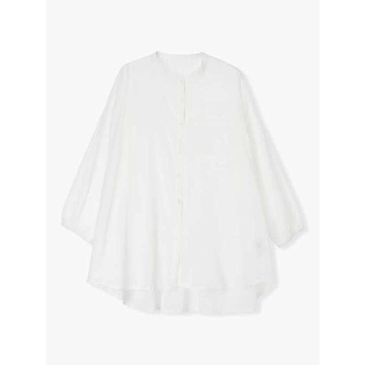 オフホワイト | バックギャザーチュニックブラウス | LUDIC PARK
