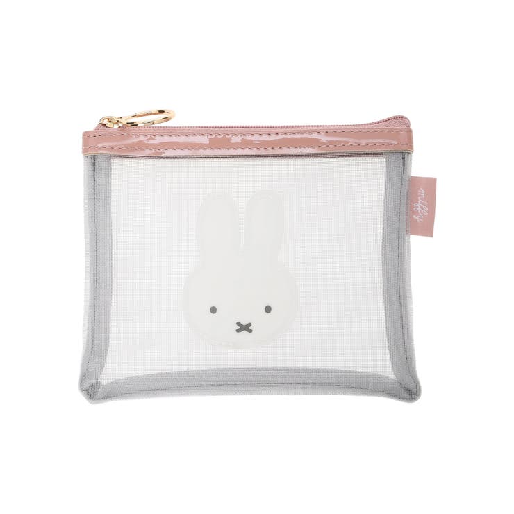 - | miffy メッシュミニフラットポーチ グレー【ミッフィー】 | LUDIC PARK
