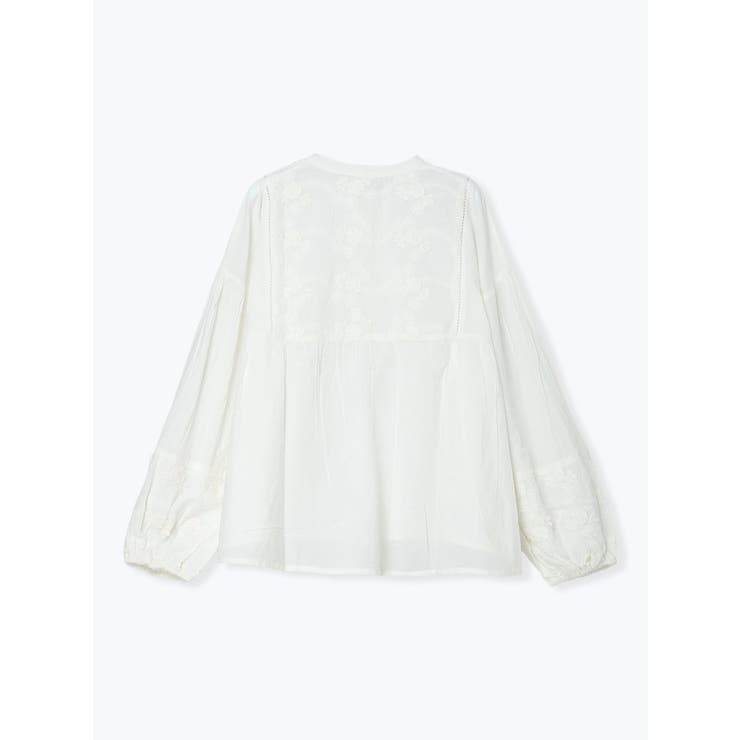 花刺繍コットンブラウス | LUDIC PARK | 詳細画像2 