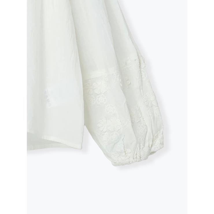 花刺繍コットンブラウス | LUDIC PARK | 詳細画像4 