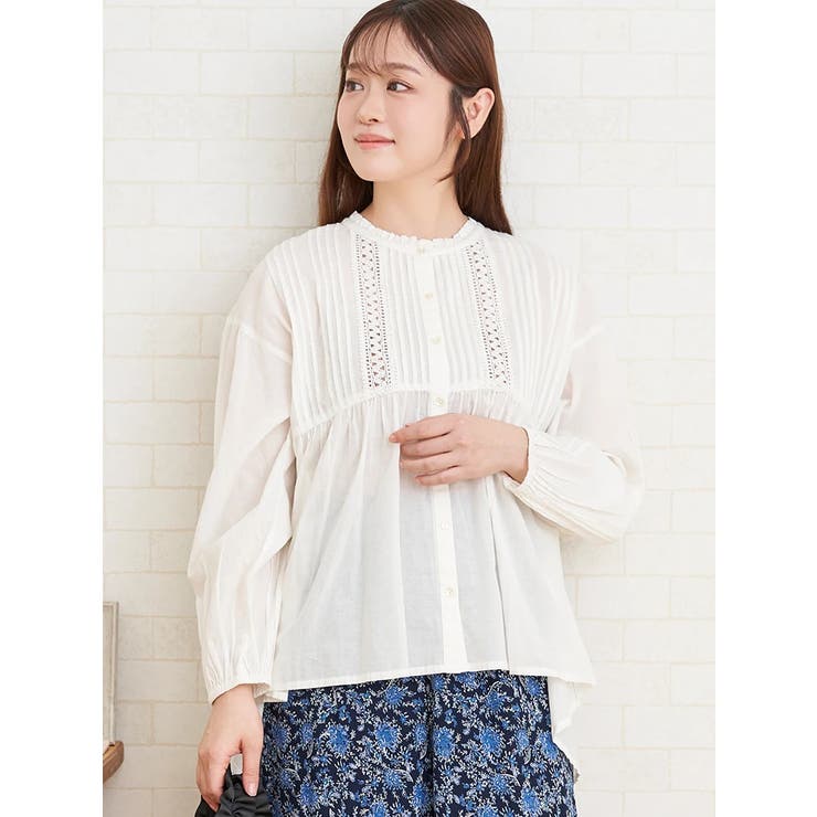 キャブリックレースコットンブラウス | LUDIC PARK | 詳細画像2 