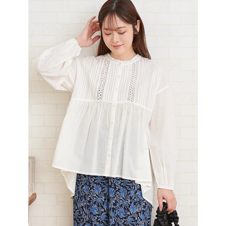 キャブリックレースコットンブラウス | LUDIC PARK | 詳細画像3 
