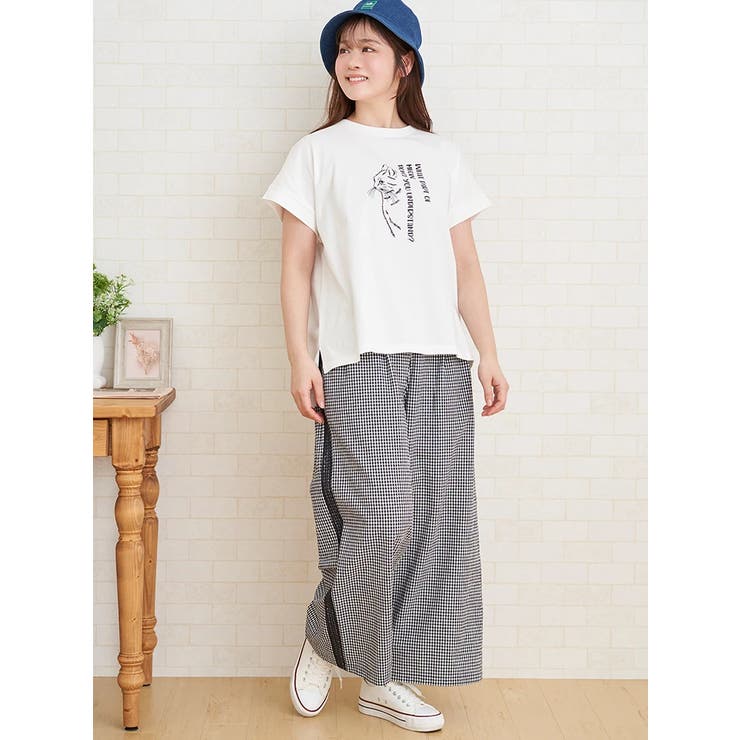 線画ネコプリントTシャツ | LUDIC PARK | 詳細画像8 