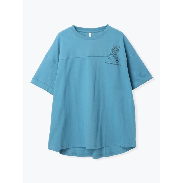 サックス | ポケットネコTシャツ | LUDIC PARK