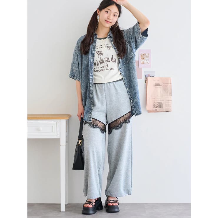 ボカシロゴフェイクレイヤードTシャツ | LUDIC PARK | 詳細画像11 
