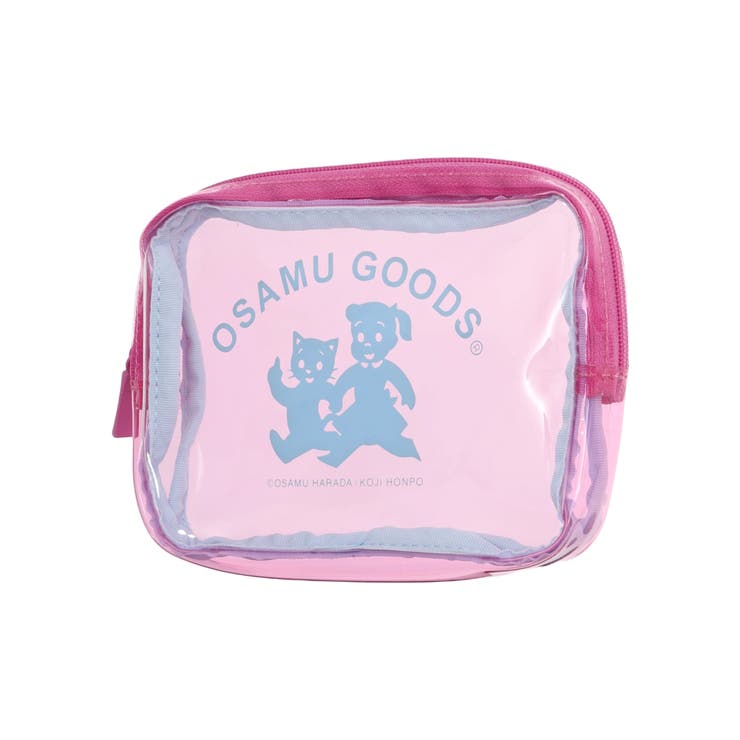 - | OSAMU GOODS クリアスクエアポーチ ピンク | LUDIC PARK